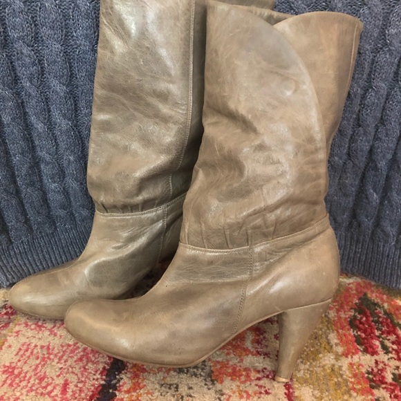 Vintage leather boots - Picture 3 of 5